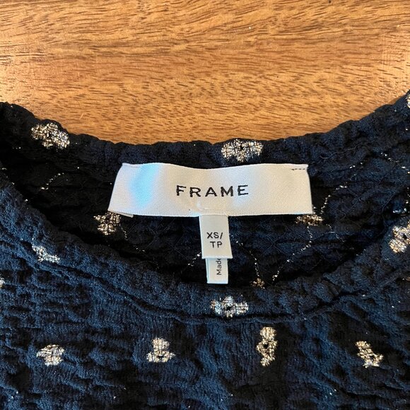 Frame Dotted Stretch Mesh Top Size XS - Picture 4 of 5